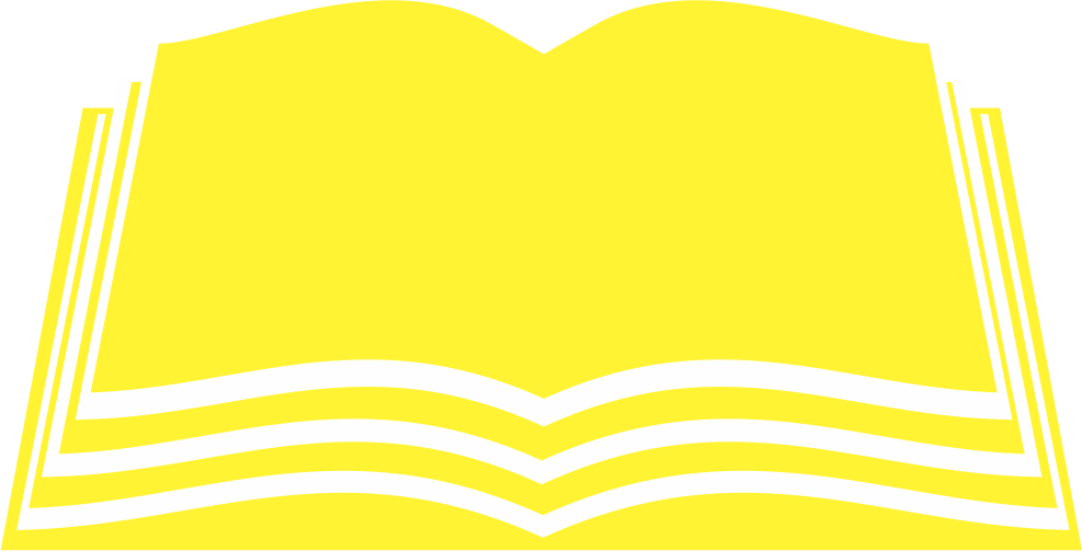 Ícone de livro aberto com páginas onduladas