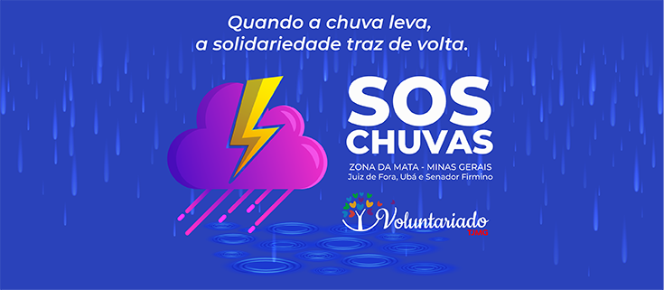 "SOS Chuvas Zona da Mata" Núcleo de Voluntariado está arrecadando produtos de higiene e recebendo doações via Pix